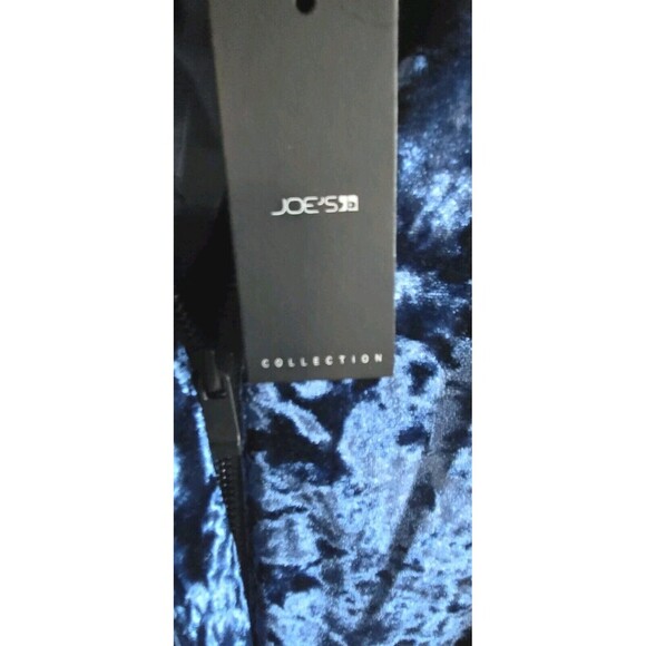 Joe's Jeans Lexi Jacket Women's Medium Blue Crushed Velvet Full Zip NWT - Picture 4 of 11